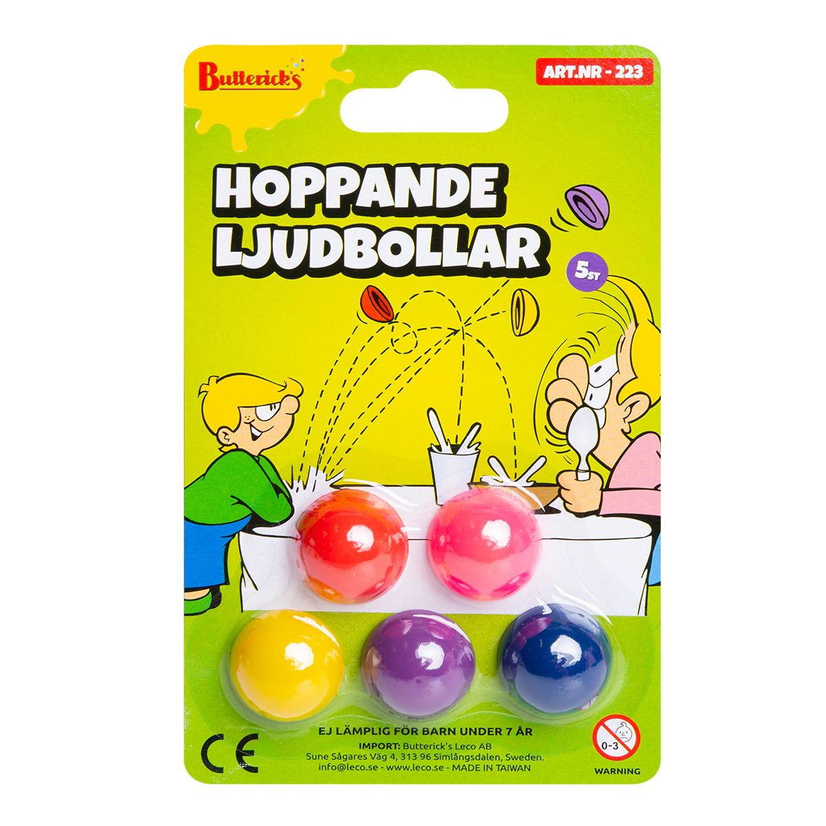 Butterick's Hoppande Ljudbollar, 5 St