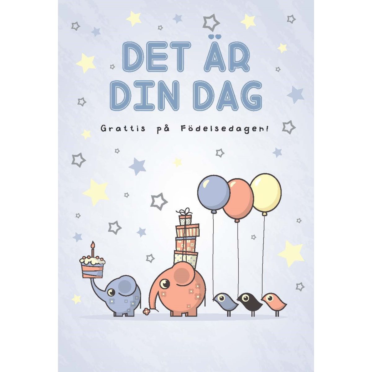 Dubbelt Födelsedagskort Det är Din Dag