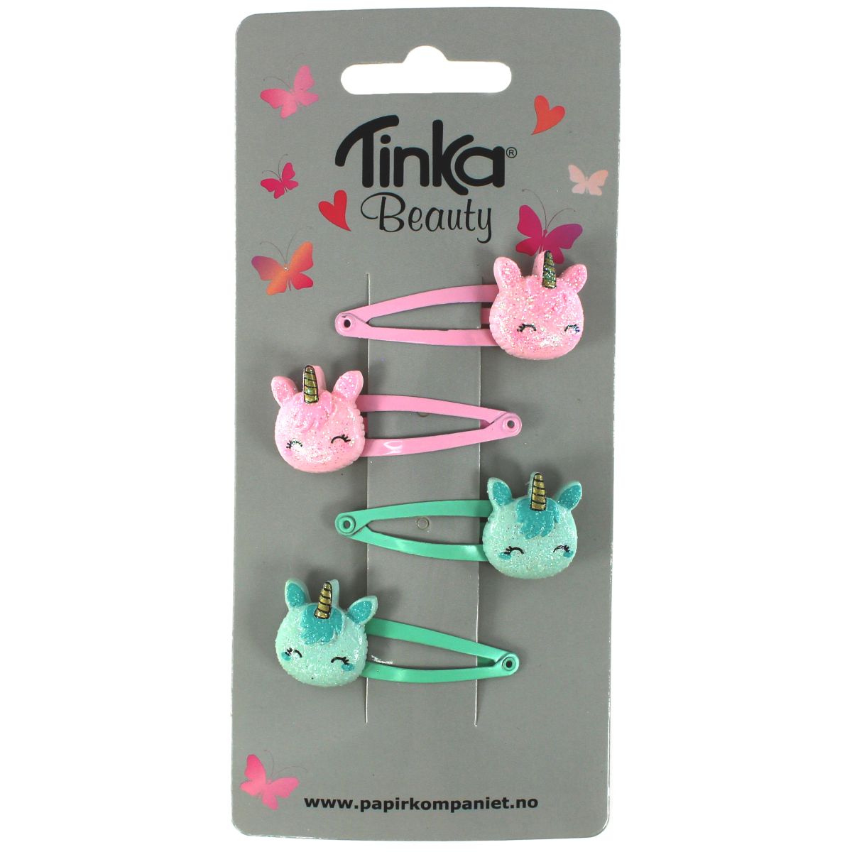 Hårclips Unicorn 4 st - Tinka