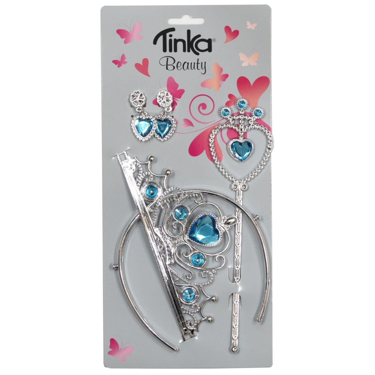 Prinsess Set Tiara, Öronsmycke - Tinka