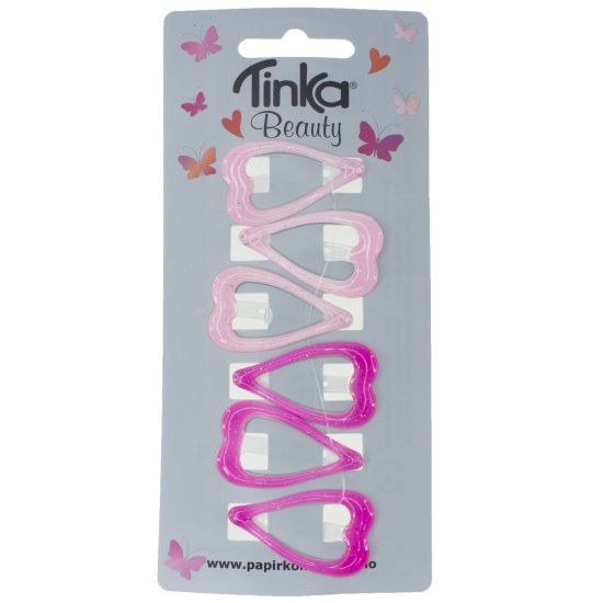 Hårclips Hjärtan Ljus/Mörk - Tinka