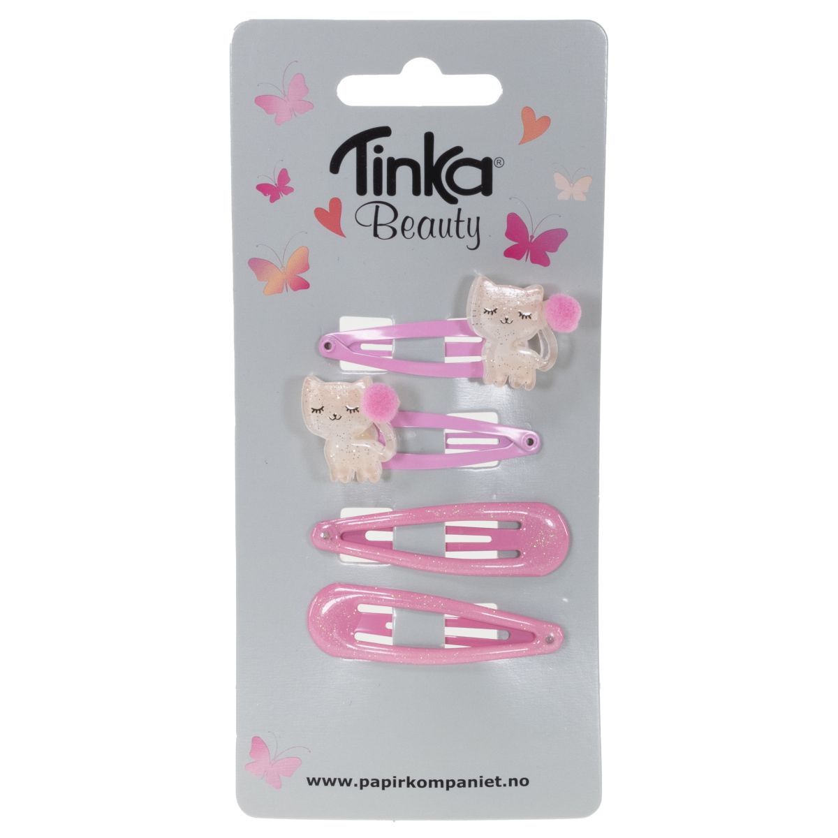 Hårclips 4 st Katt - Tinka