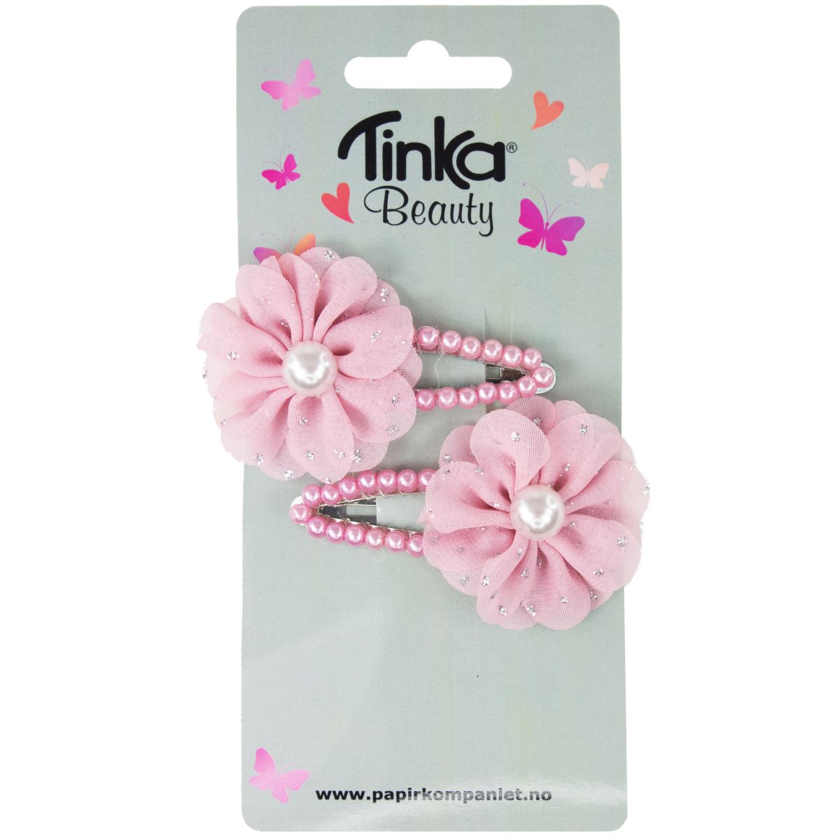 Hårspänne Pärlor med Blommor - Tinka