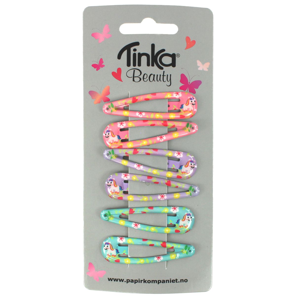 Hårclips Unicorn 6 st - Tinka
