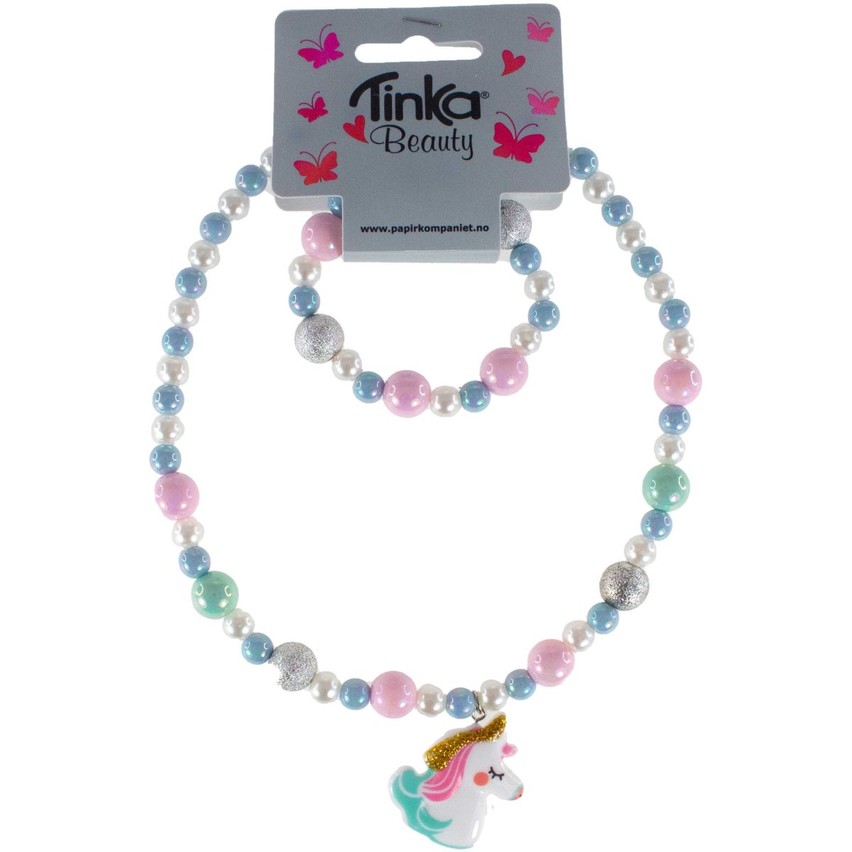 Halskedja med Armband Unicorn - Tinka