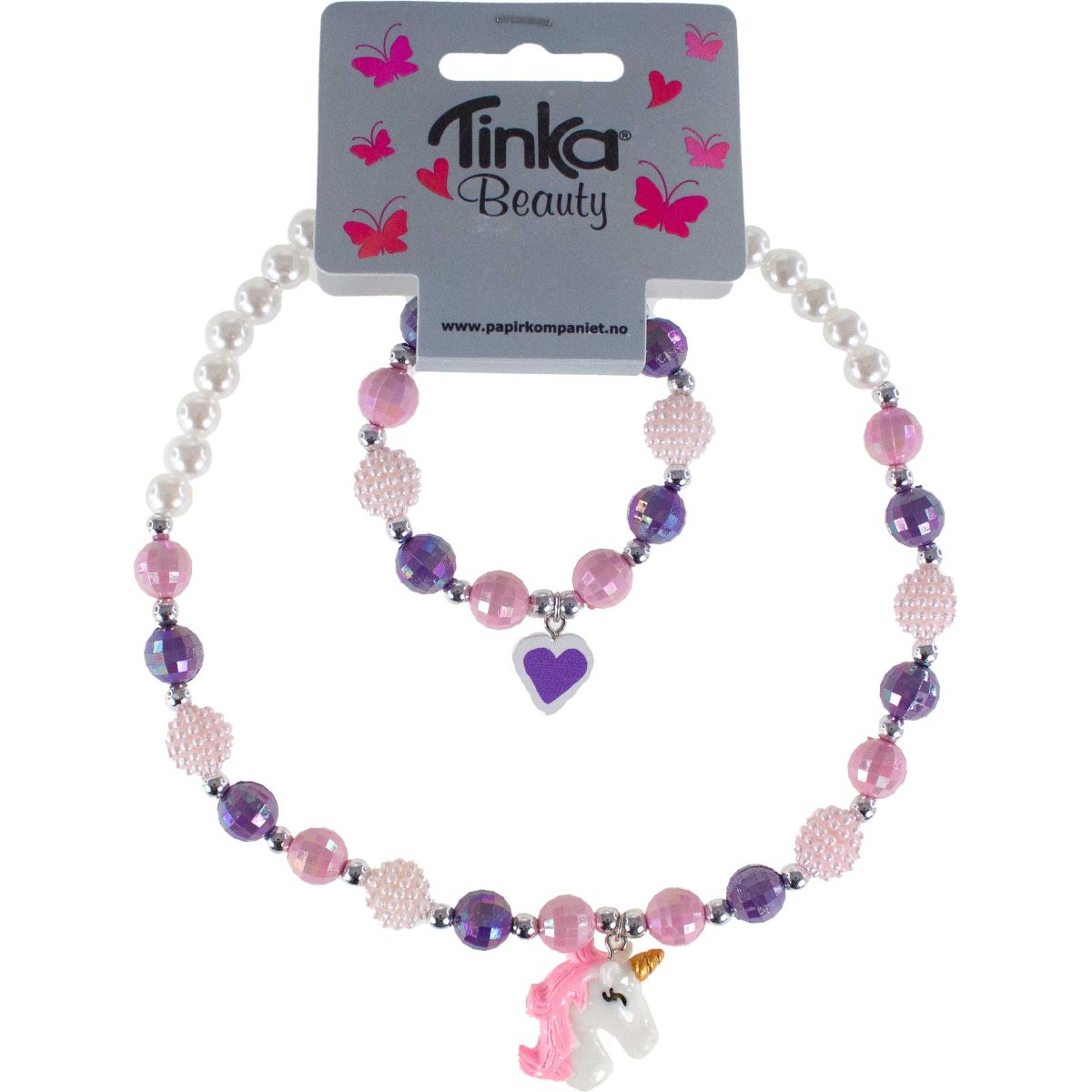 Halskedja med Armband Unicorn - Tinka