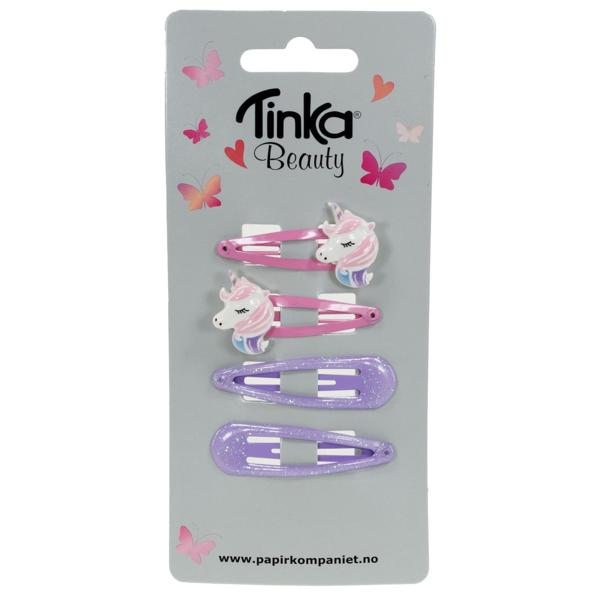Hårclips 4 st Unicorn - Tinka
