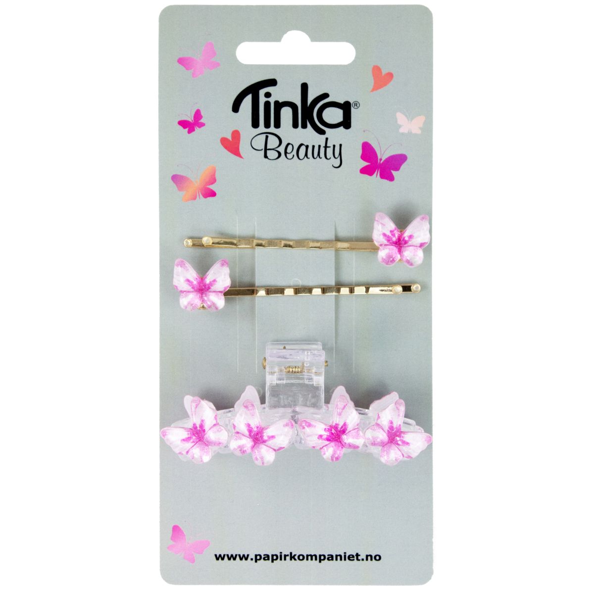 Hårklämma 2 st Spännen Fjäril - Tinka
