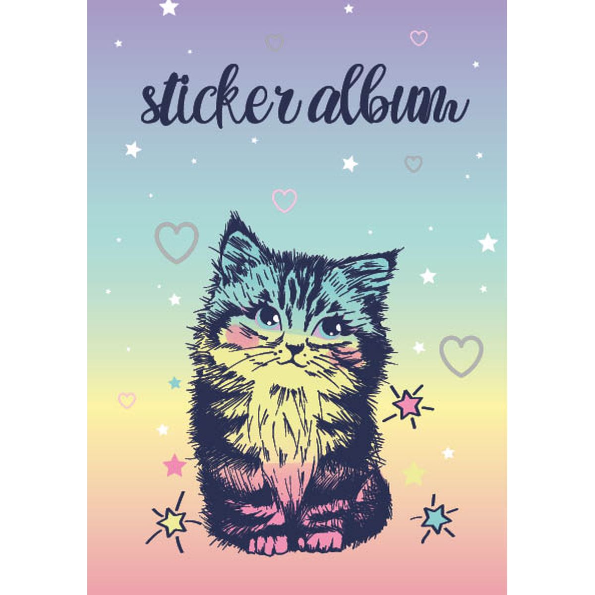 Sticker Album 14,5 x 21 cm Katt - Tinka