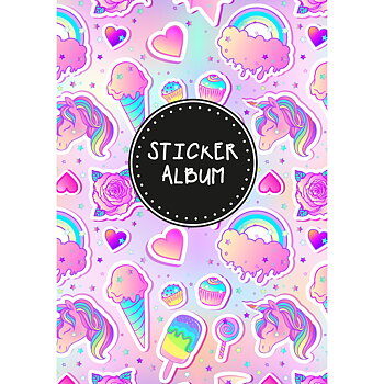 Sticker Album 14,5 x 21 cm Unicorn Icecream - Tinka