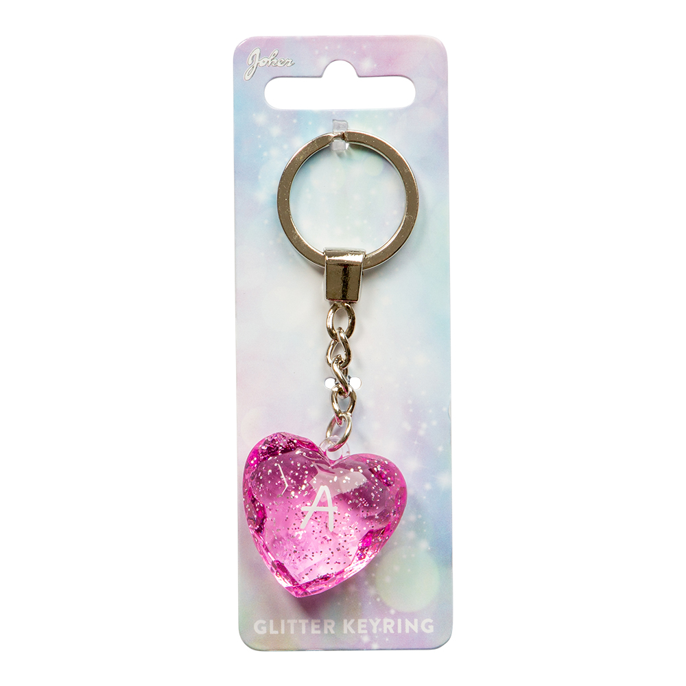 Nyckelring Glitter Heart A