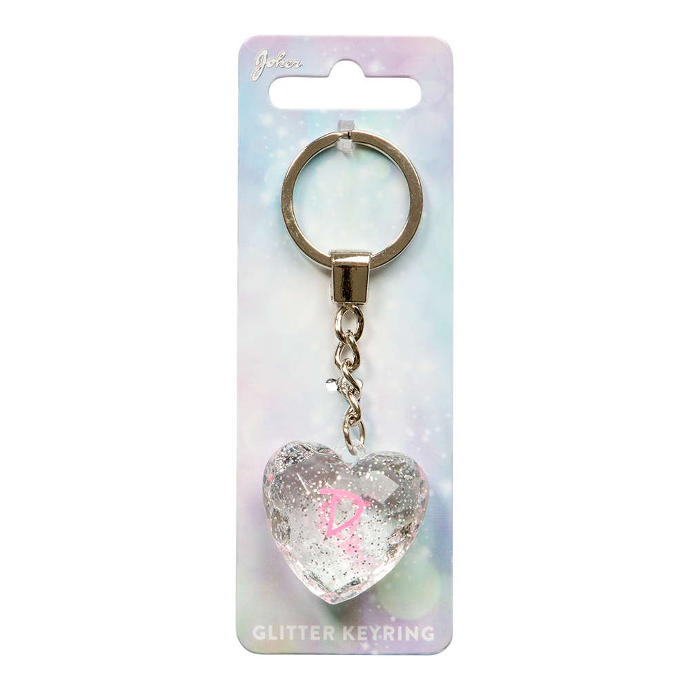 Nyckelring Glitter Heart D