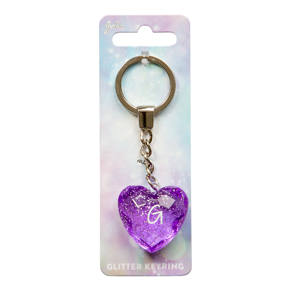 Nyckelring Glitter Heart G