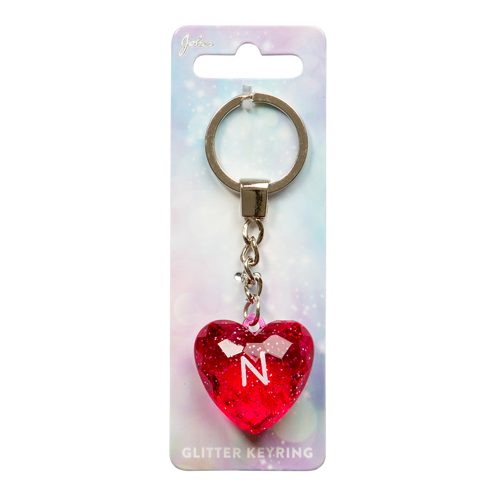 Nyckelring Glitter Heart N
