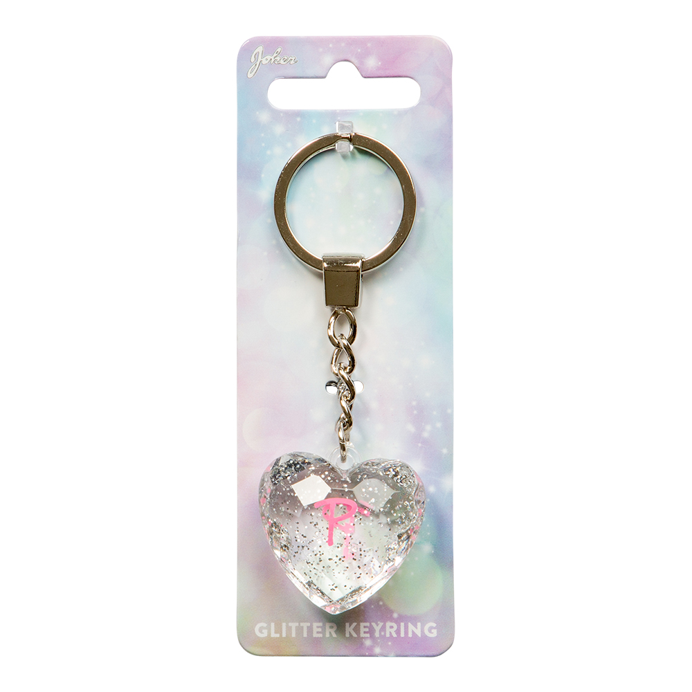 Nyckelring Glitter Heart P