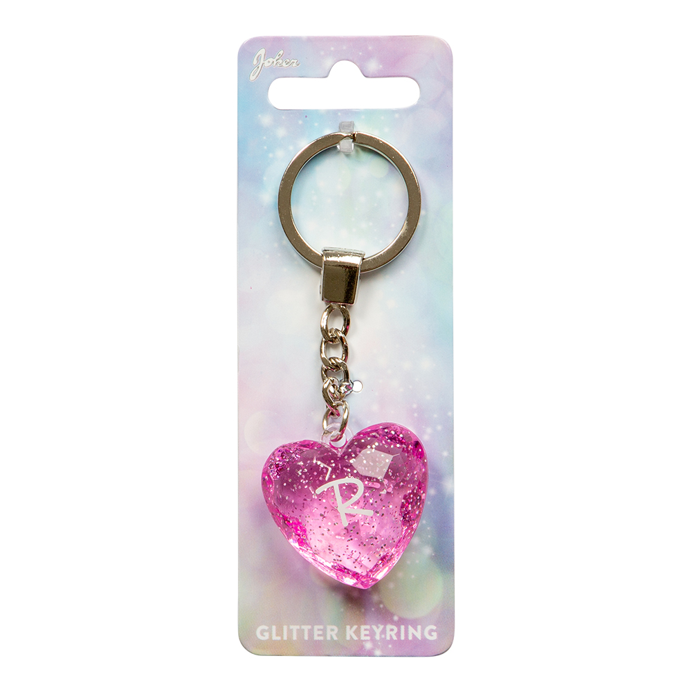 Nyckelring Glitter Heart R
