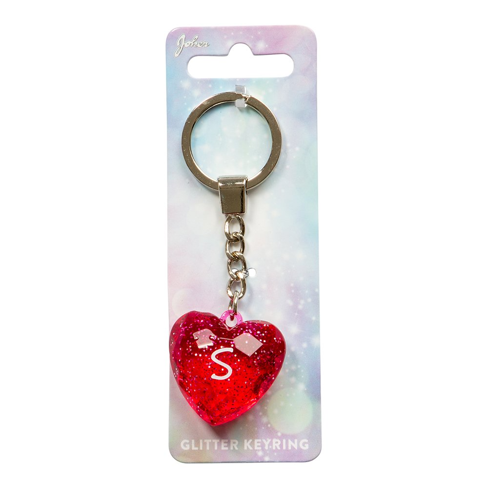 Nyckelring Glitter Heart S