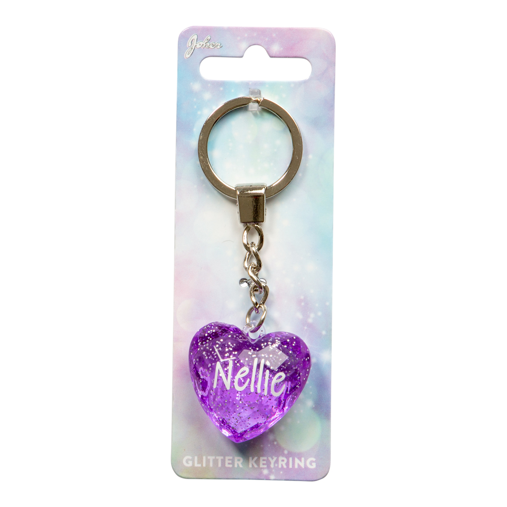 Nyckelring Glitter Heart Nellie