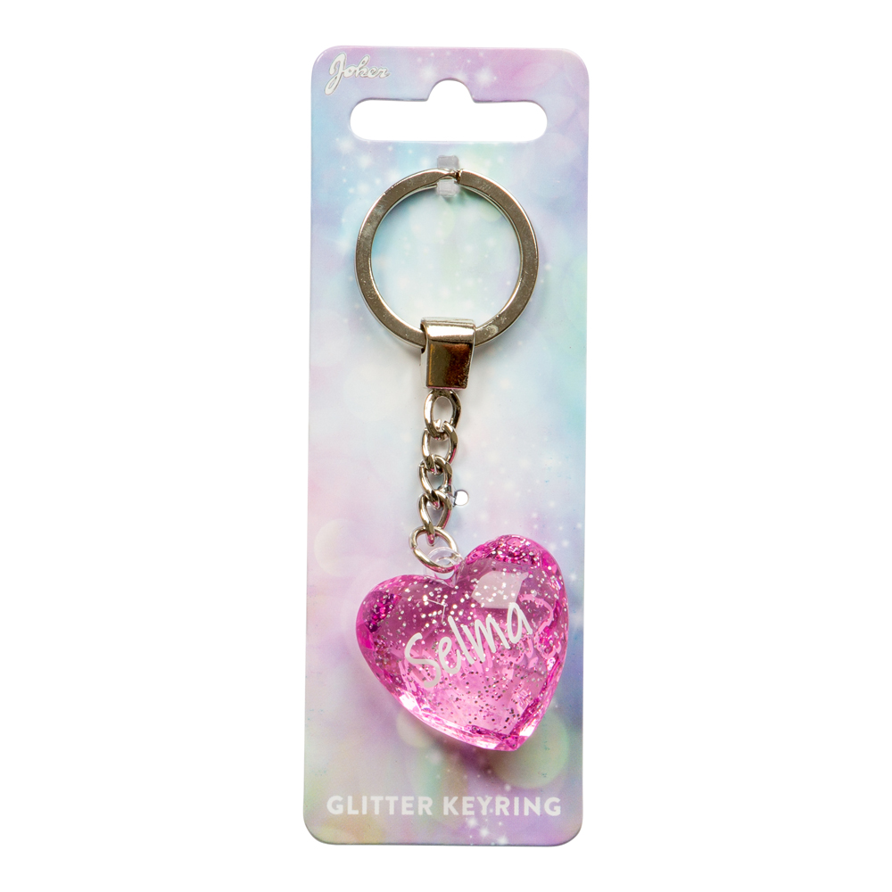 Nyckelring Glitter Heart Selma
