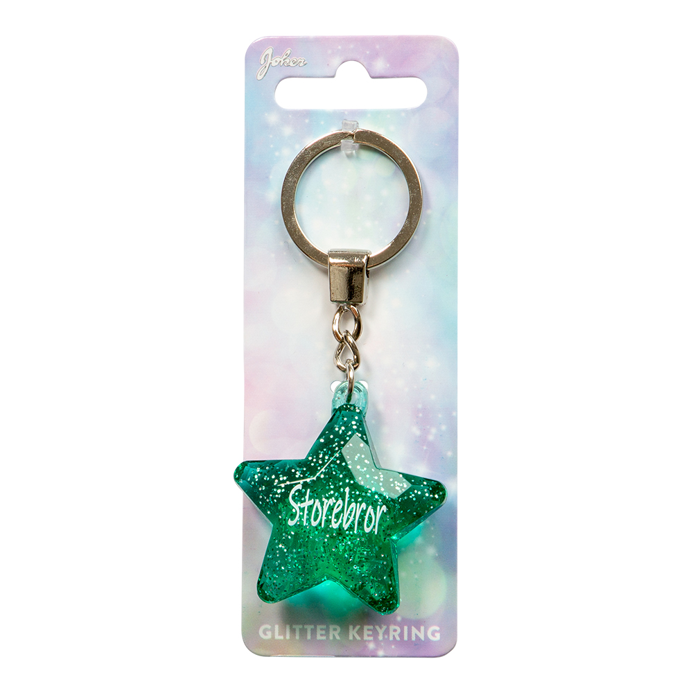 Nyckelring Glitter Star Storebror
