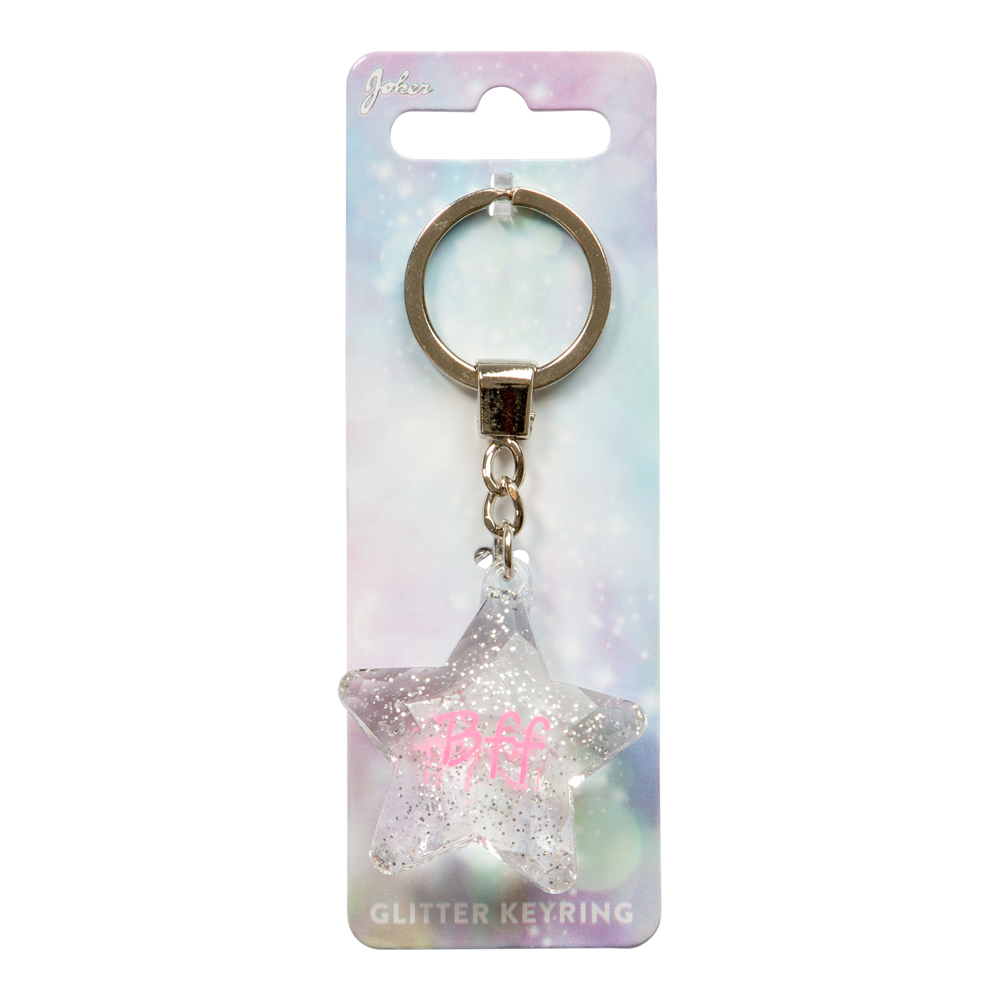 Nyckelring Glitter Star Bff