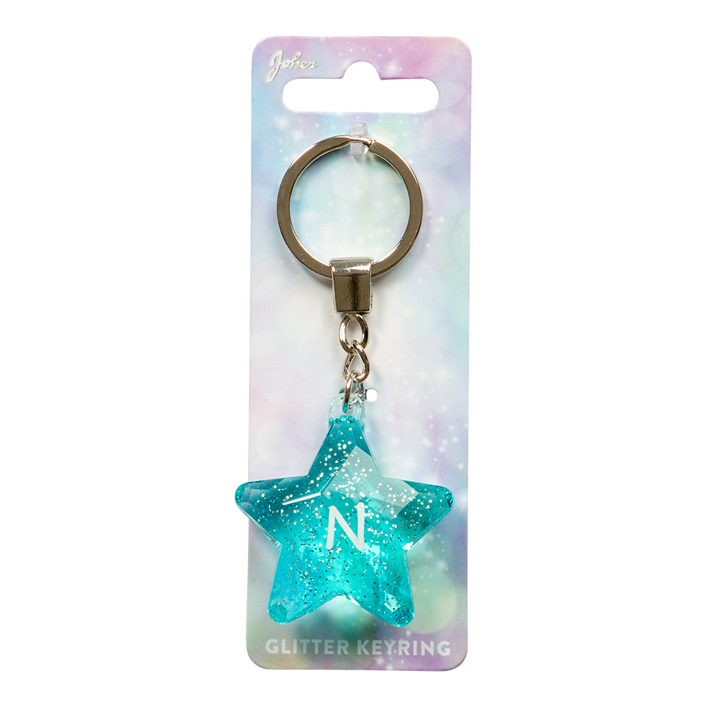Nyckelring Glitter Star N