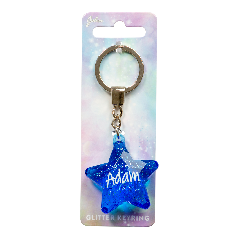 Nyckelring Glitter Star Adam