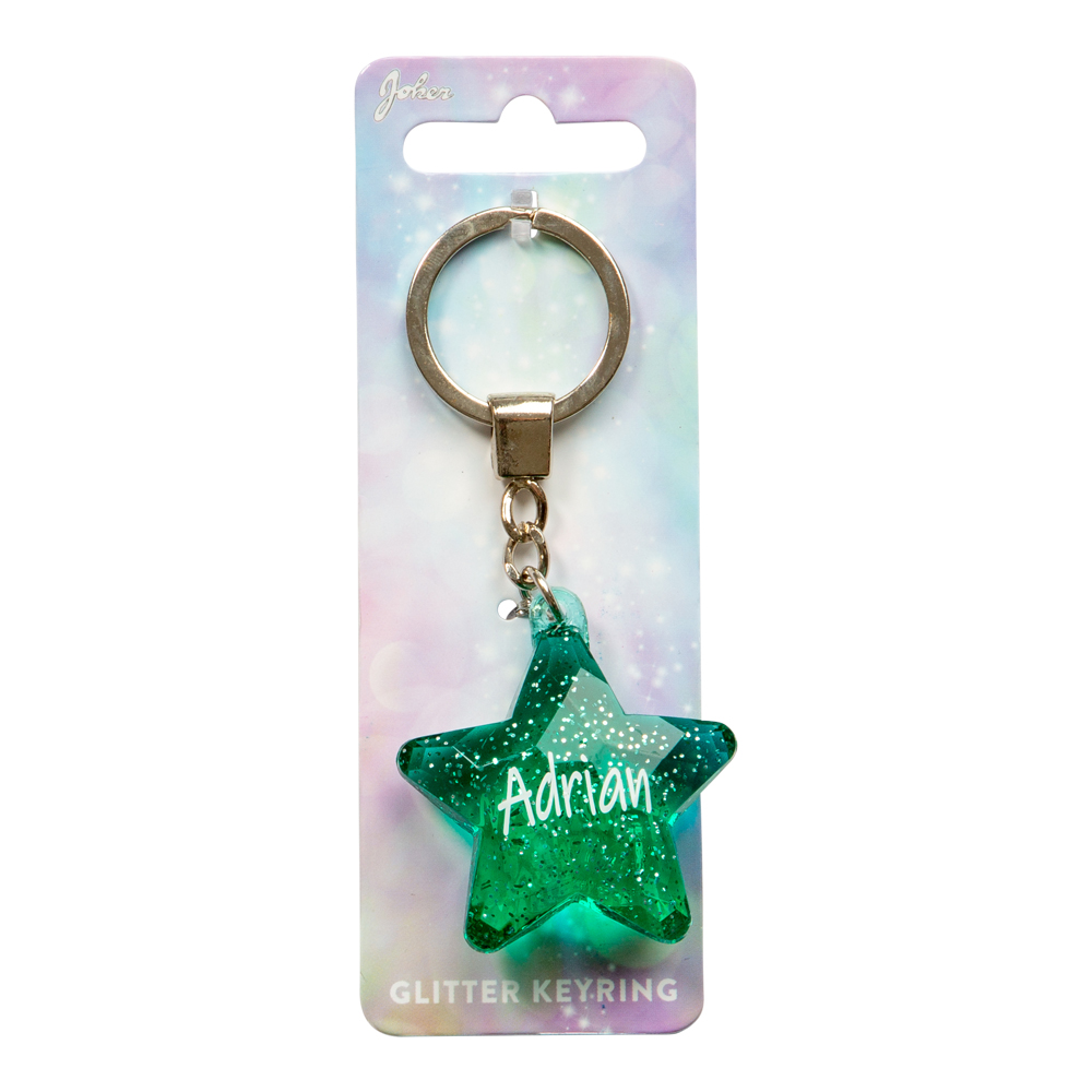 Nyckelring Glitter Star Adrian