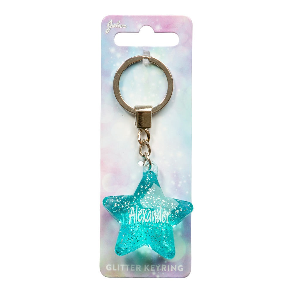 Nyckelring Glitter Star Alexander