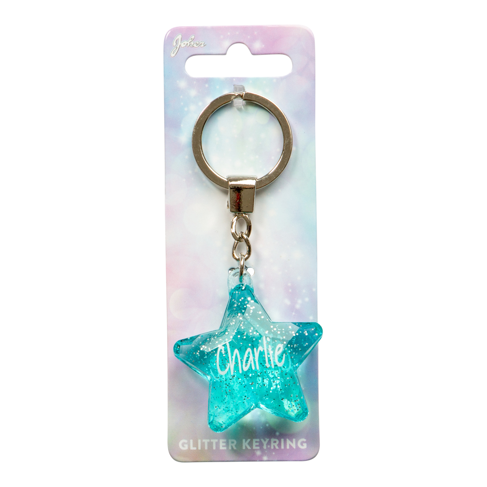 Nyckelring Glitter Star Charlie