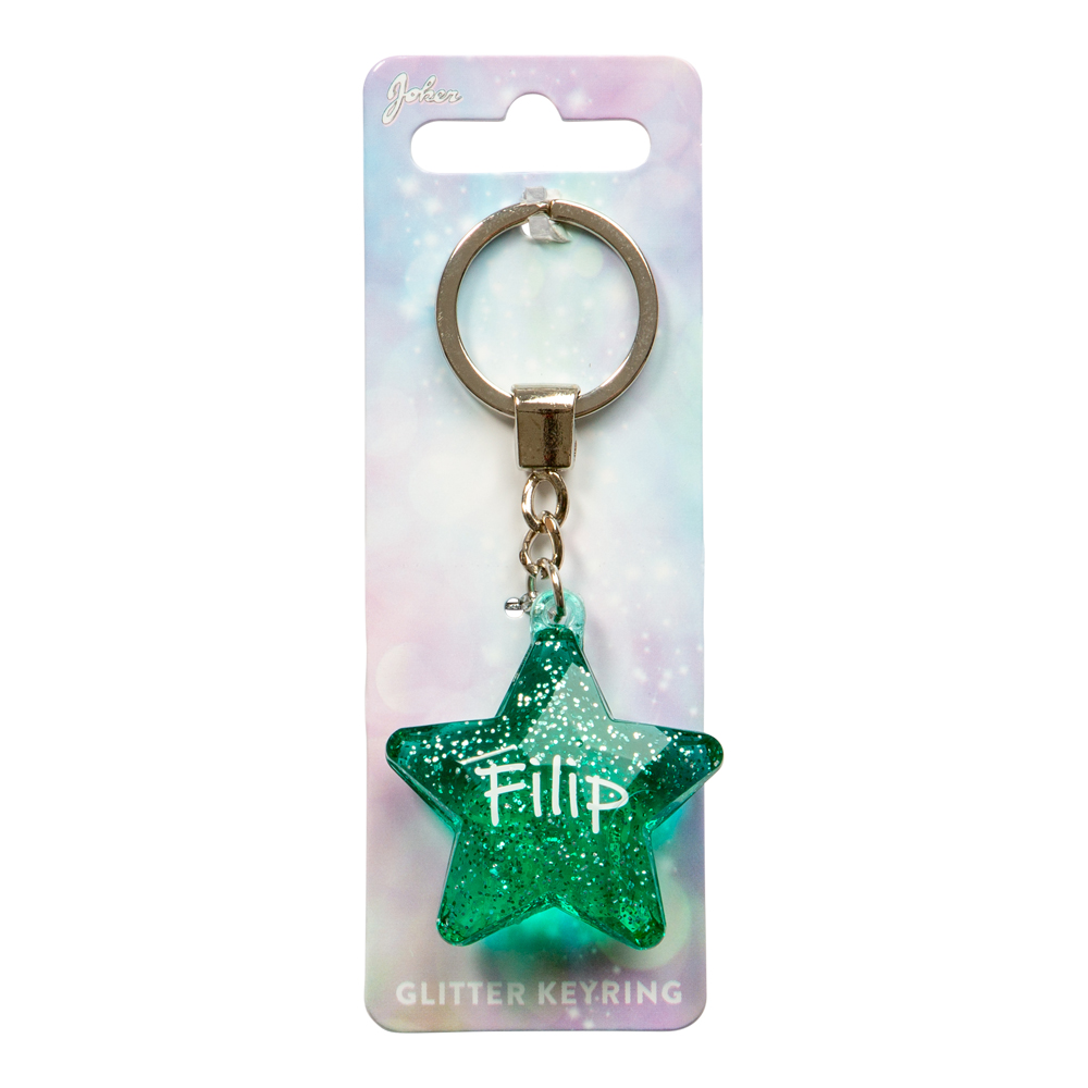 Nyckelring Glitter Star Filip