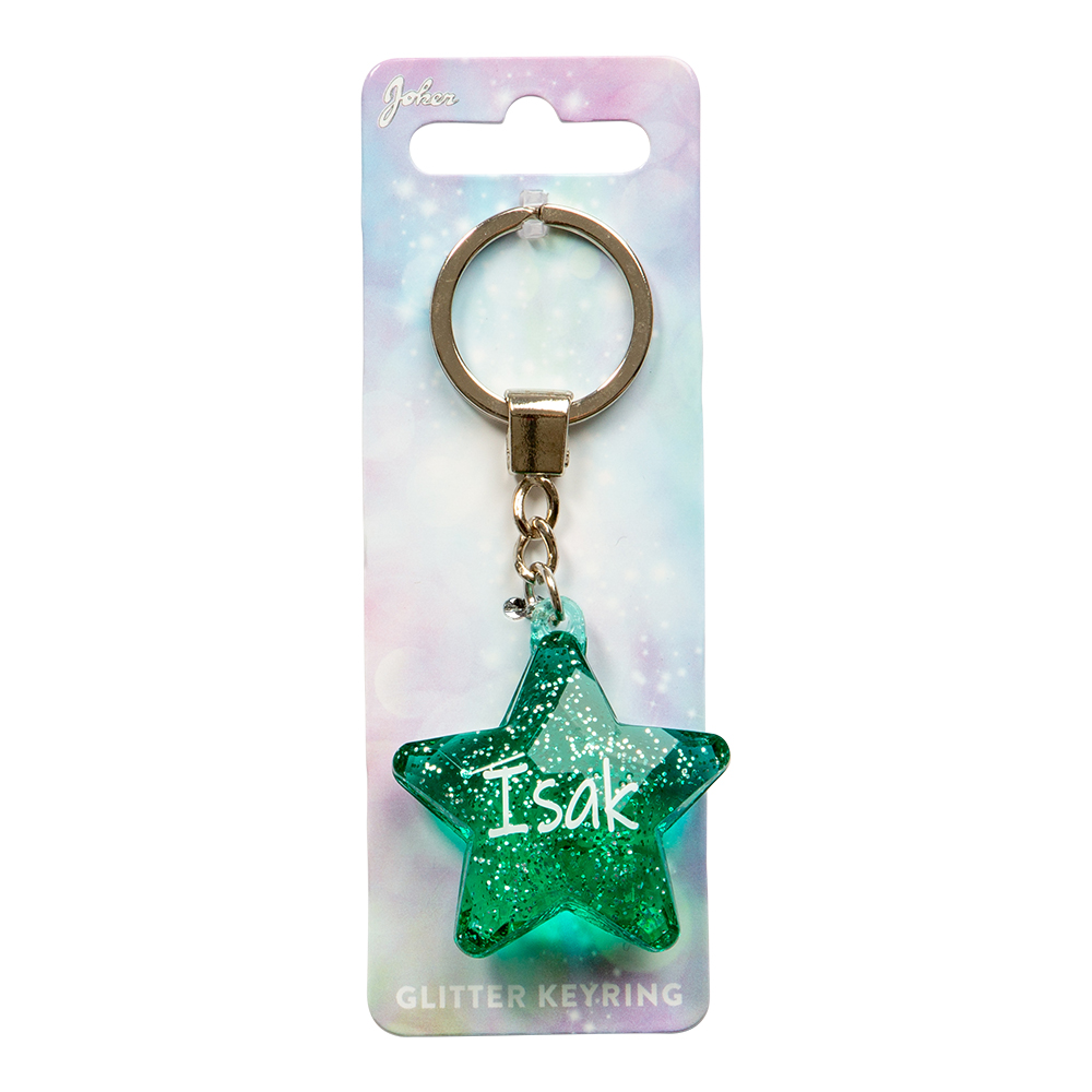 Nyckelring Glitter Star Isak