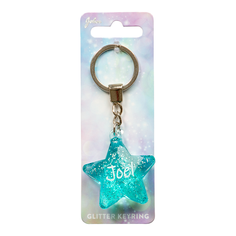 Nyckelring Glitter Star Joel