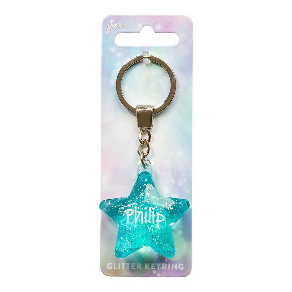 Nyckelring Glitter Star Philip