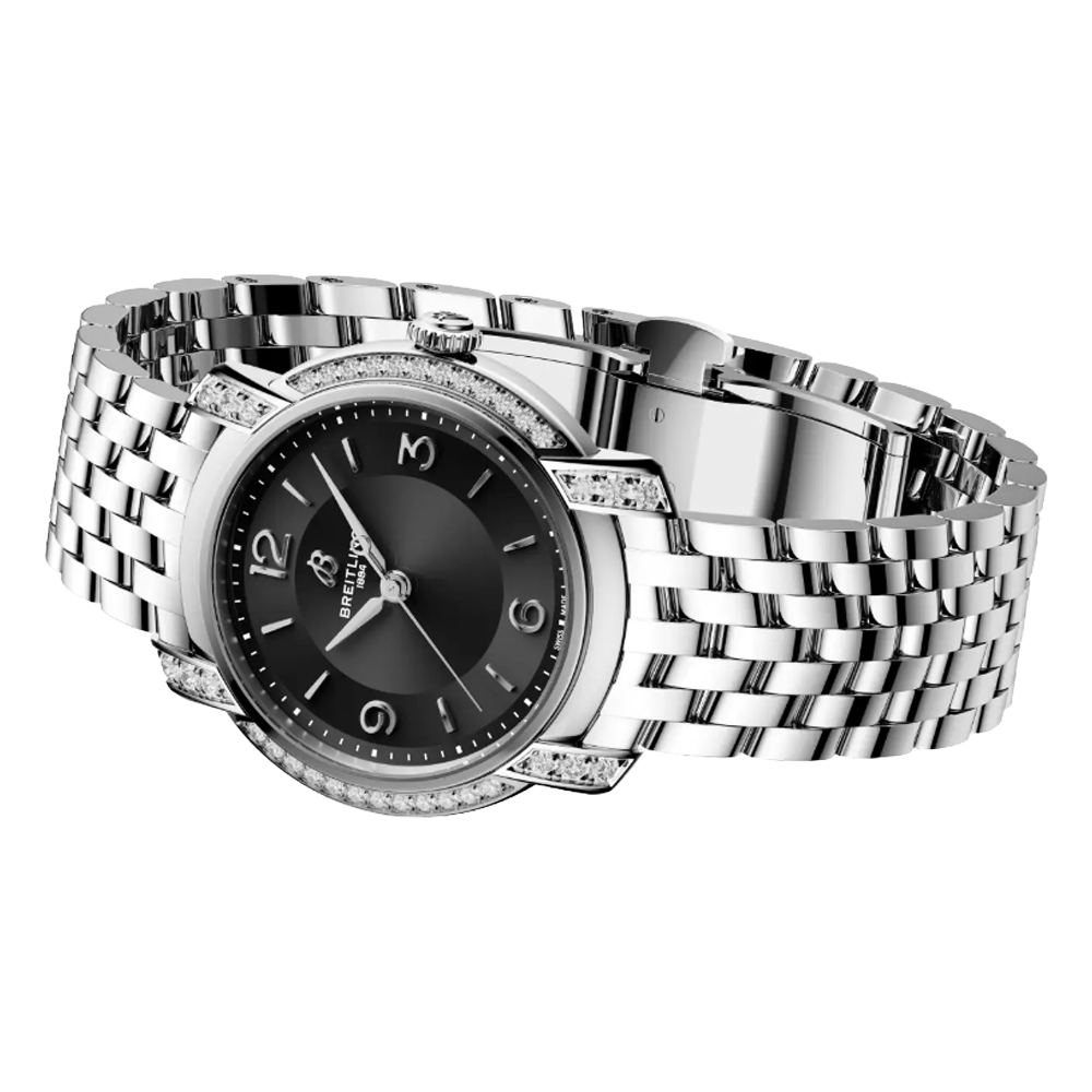 A77330671B1A1 Breitling Lady Premier 32 svart sida