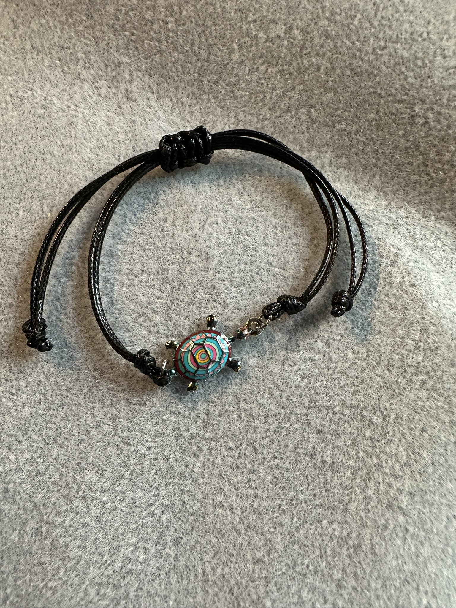 Armband onesize turkos/brun
