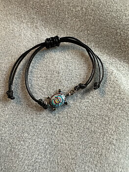 Armband onesize turkos/brun