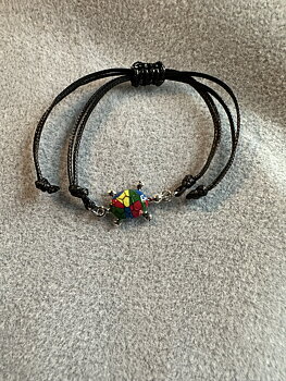 Armband onesize röd/gul/blå