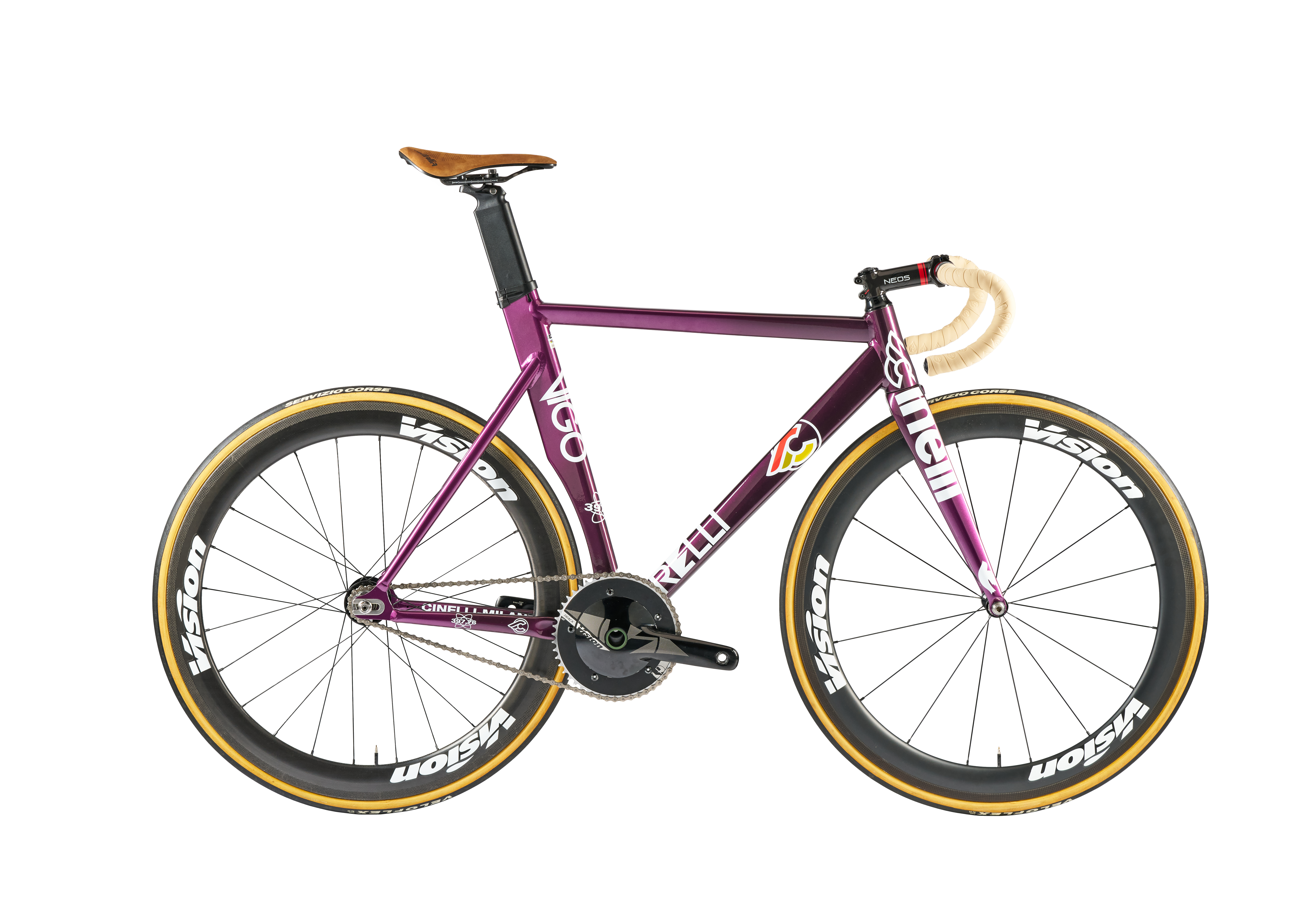 Cinelli Vigorelli Burgundy Nebula Frame set - Urban Bike Wear