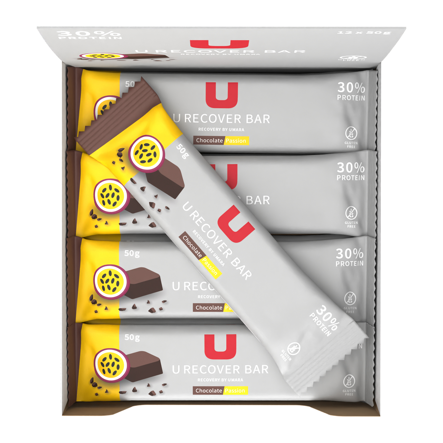 Umara U Recover Protein Bar Chocolate / Passion Fruit 50G - 2