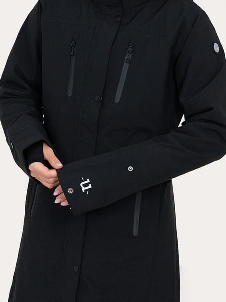 Uhip Rainy Coat 2.0 Raincoat - Black - windproof
