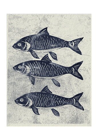 Three Fishes No 01 - Poster