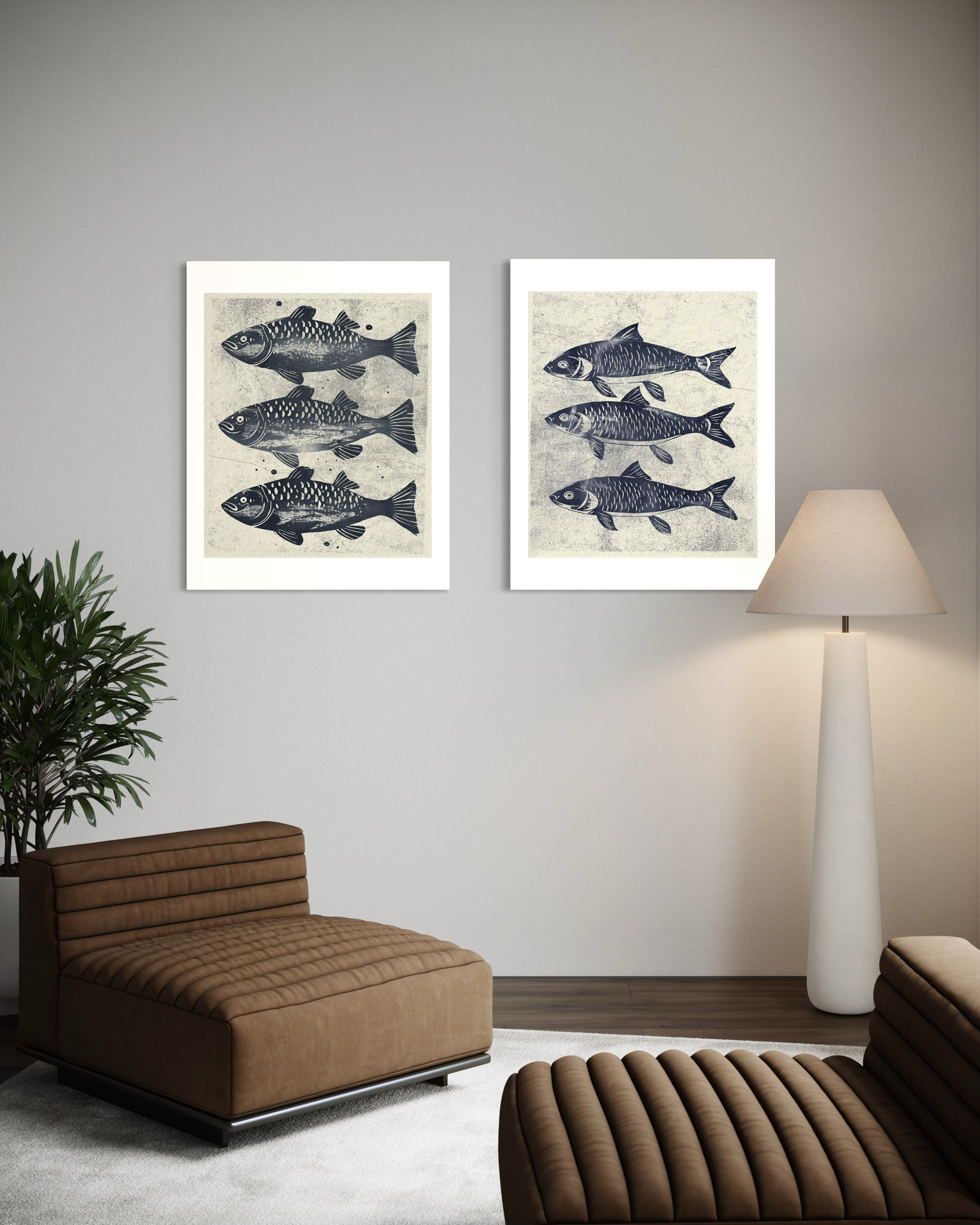 Three Fishes No 01 - Poster - 3