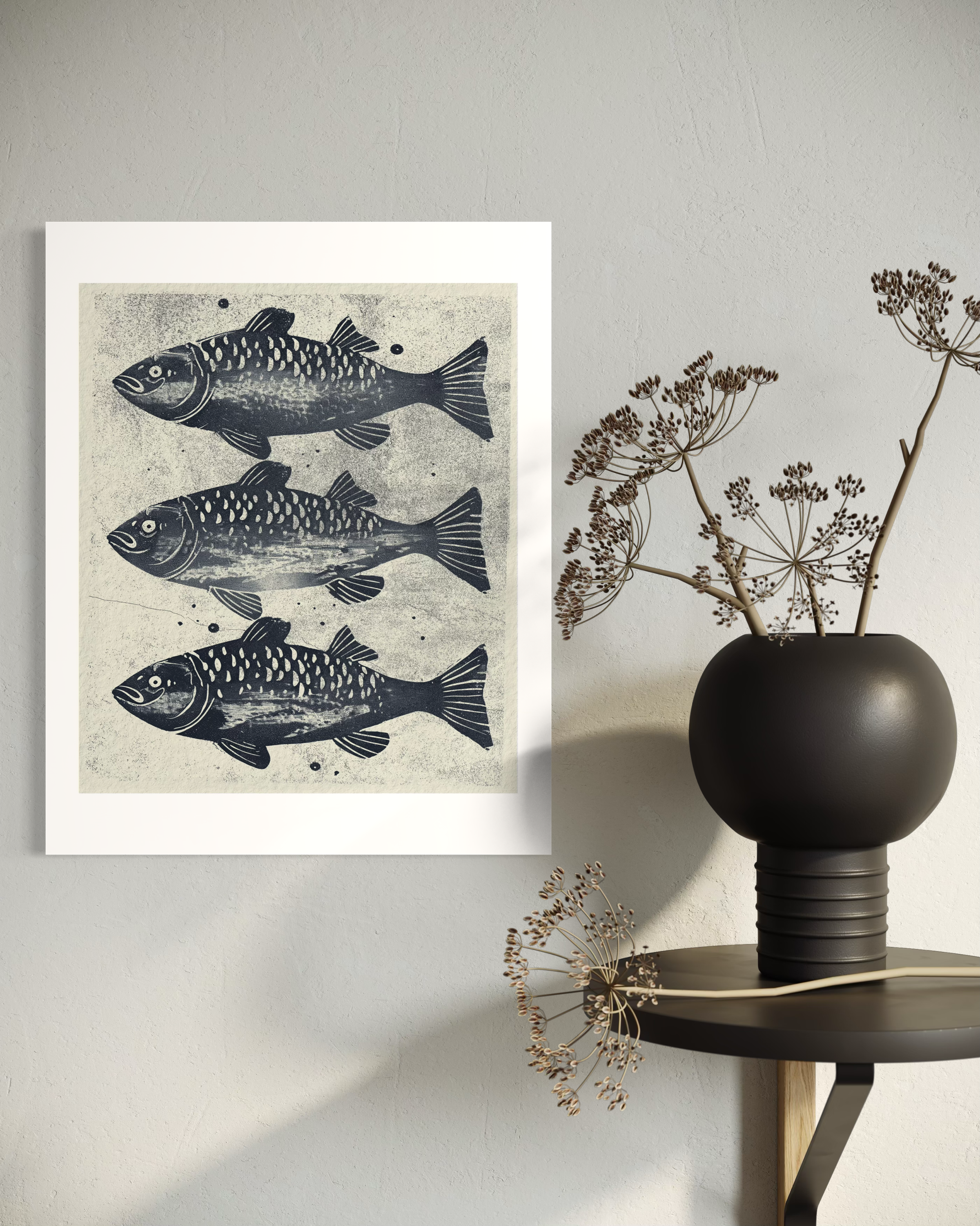 Three Fishes No 02 - Poster