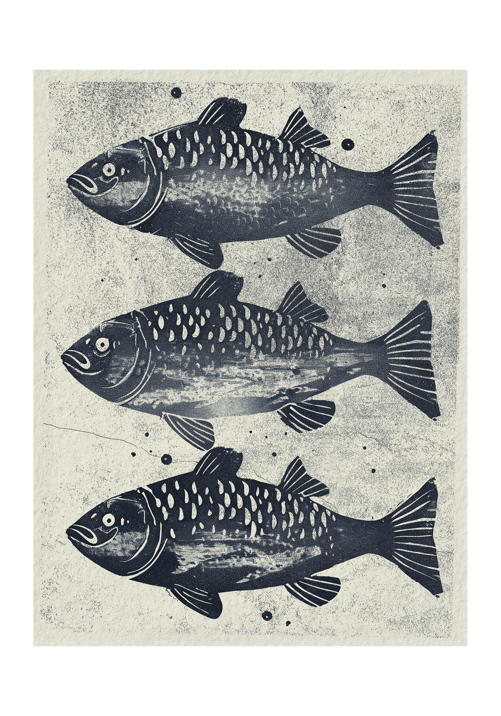 Three Fishes No 02 - Poster - 2