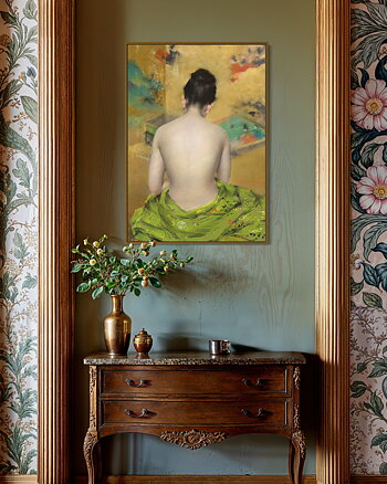 Study Of Flesh Color And Gold - Poster