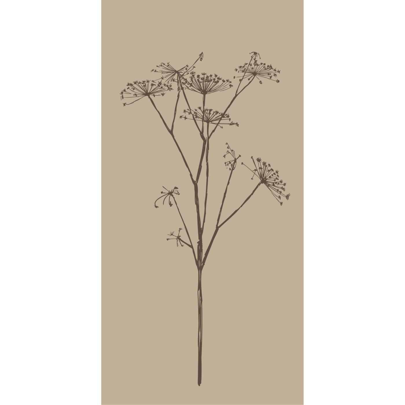 Servetter, Brun blomster  - Ib Laursen