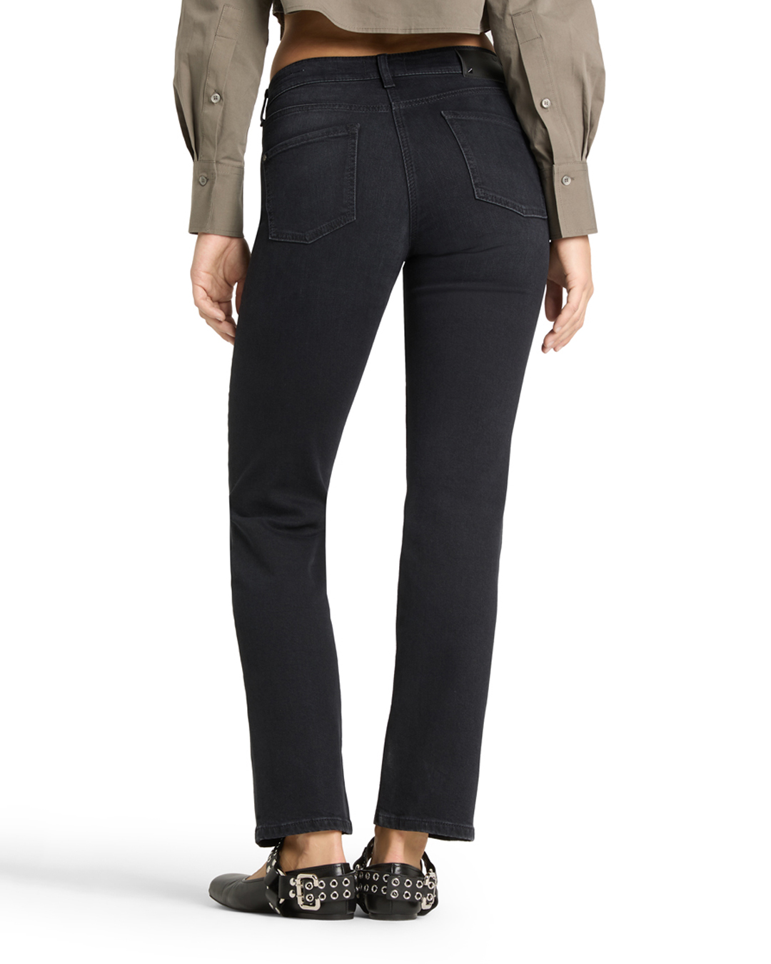 Jeans Piper long modern dark svart - 2