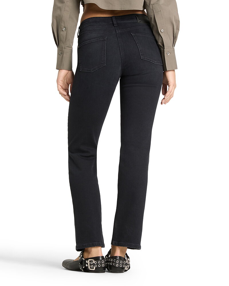 Jeans Piper long modern dark svart