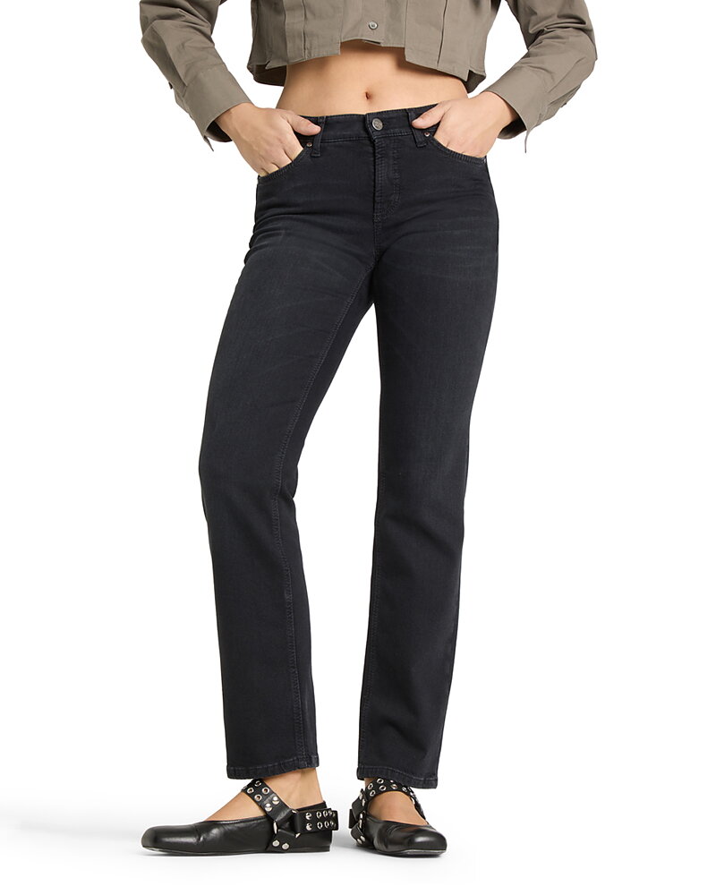 Jeans Piper long modern dark svart